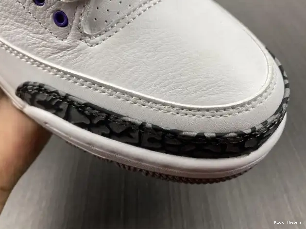 Kicktheory 'Dark Retro 3 Jordan Iris' Air CT8532-105 0624